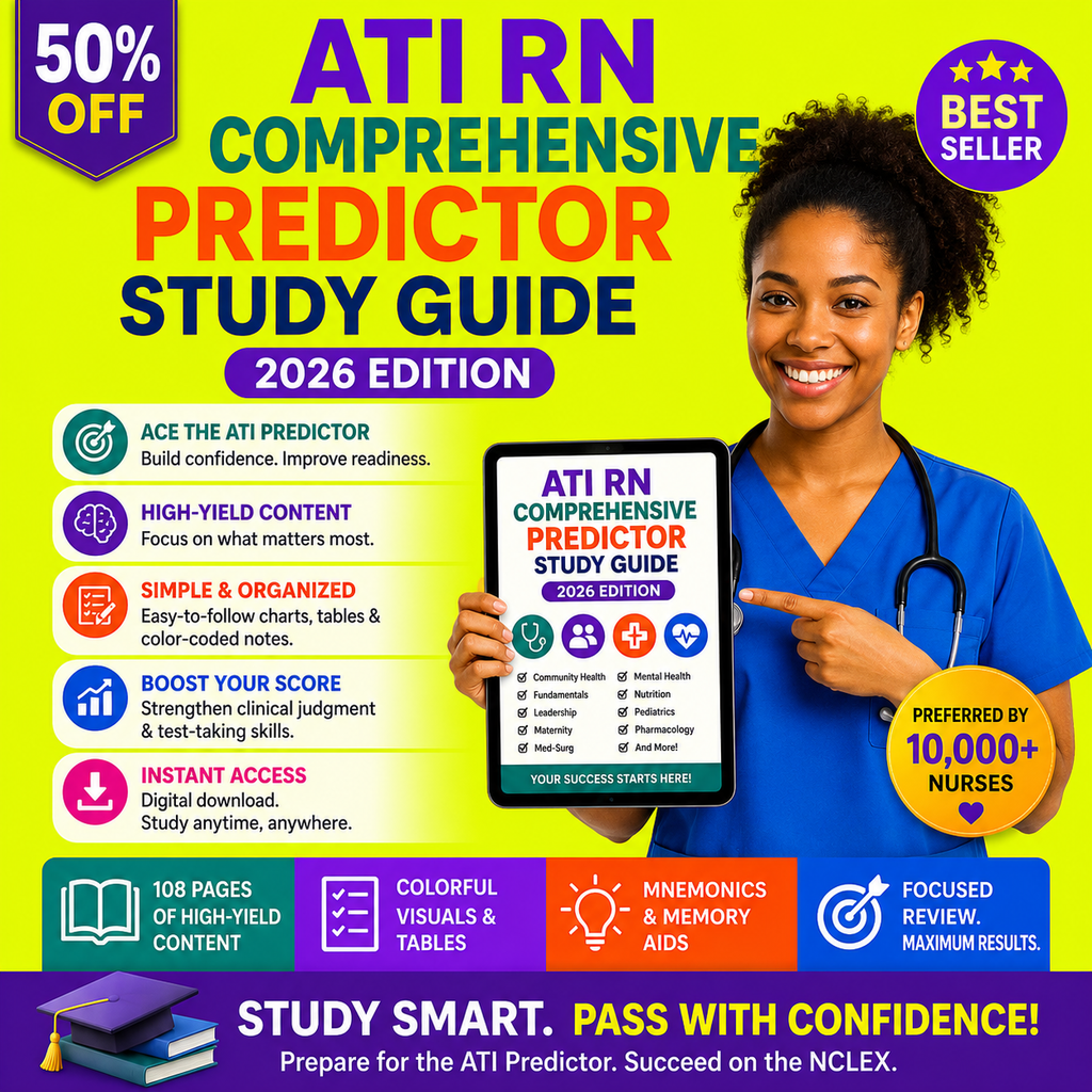ATI RN Comprehensive Predictor Study Guide: 2026 Edition