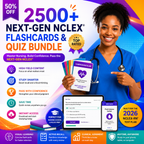 2500+ Next-Gen NCLEX Nursing School Flashcards and Quiz Bundle