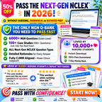 Next-Gen NCLEX® Question Bank | 2026 Practice Questions with Answers & Rationales
