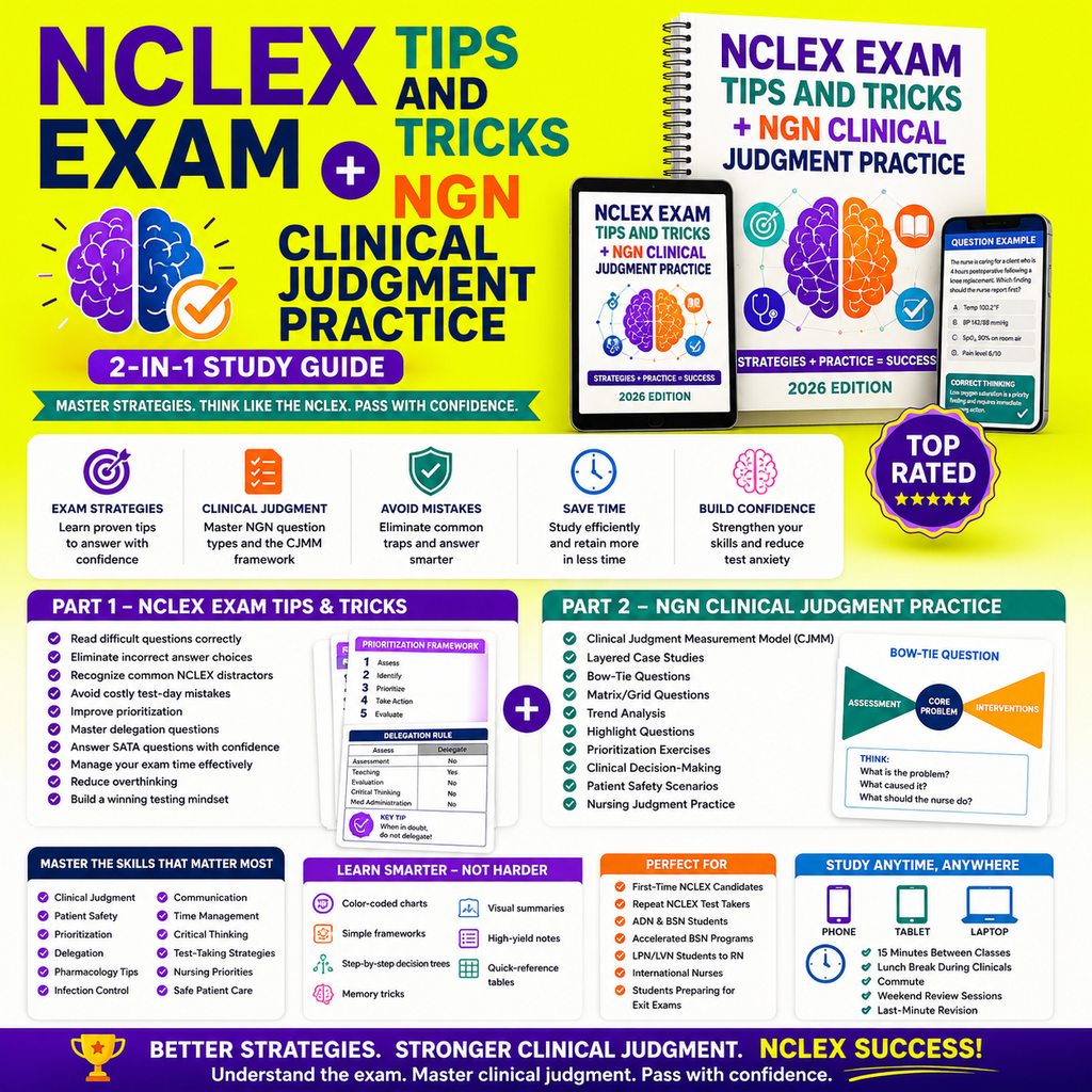 2026 NCLEX Exam Tips & Tricks + NGN Clinical Judgment Practice
